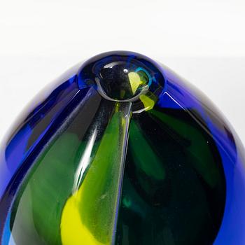 Erika Lagerbielke, sculpture/vase, Orrefors Expo, 1996, signed.