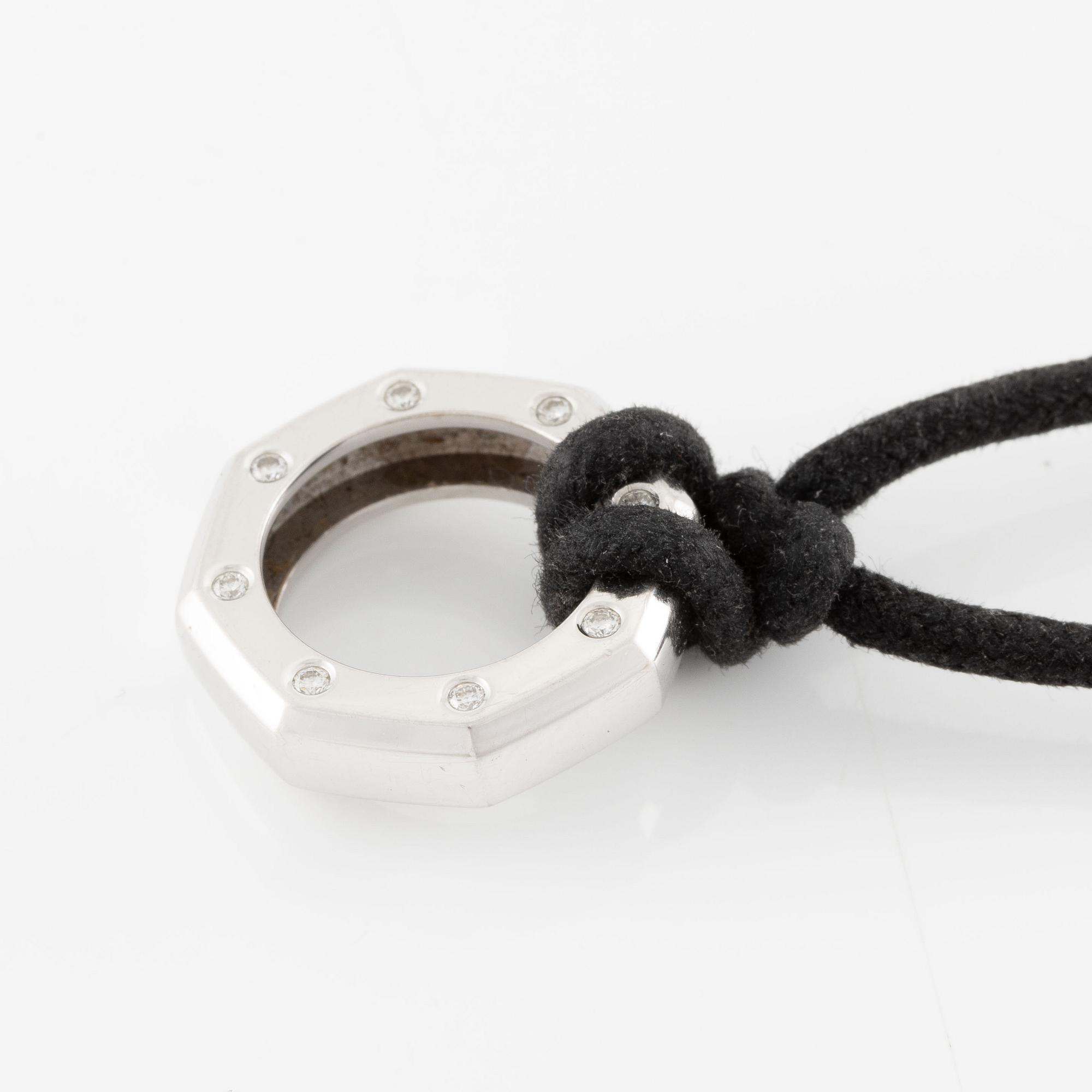 Audemars Piguet, pendant, "Royal Oak", white gold and diamonds.