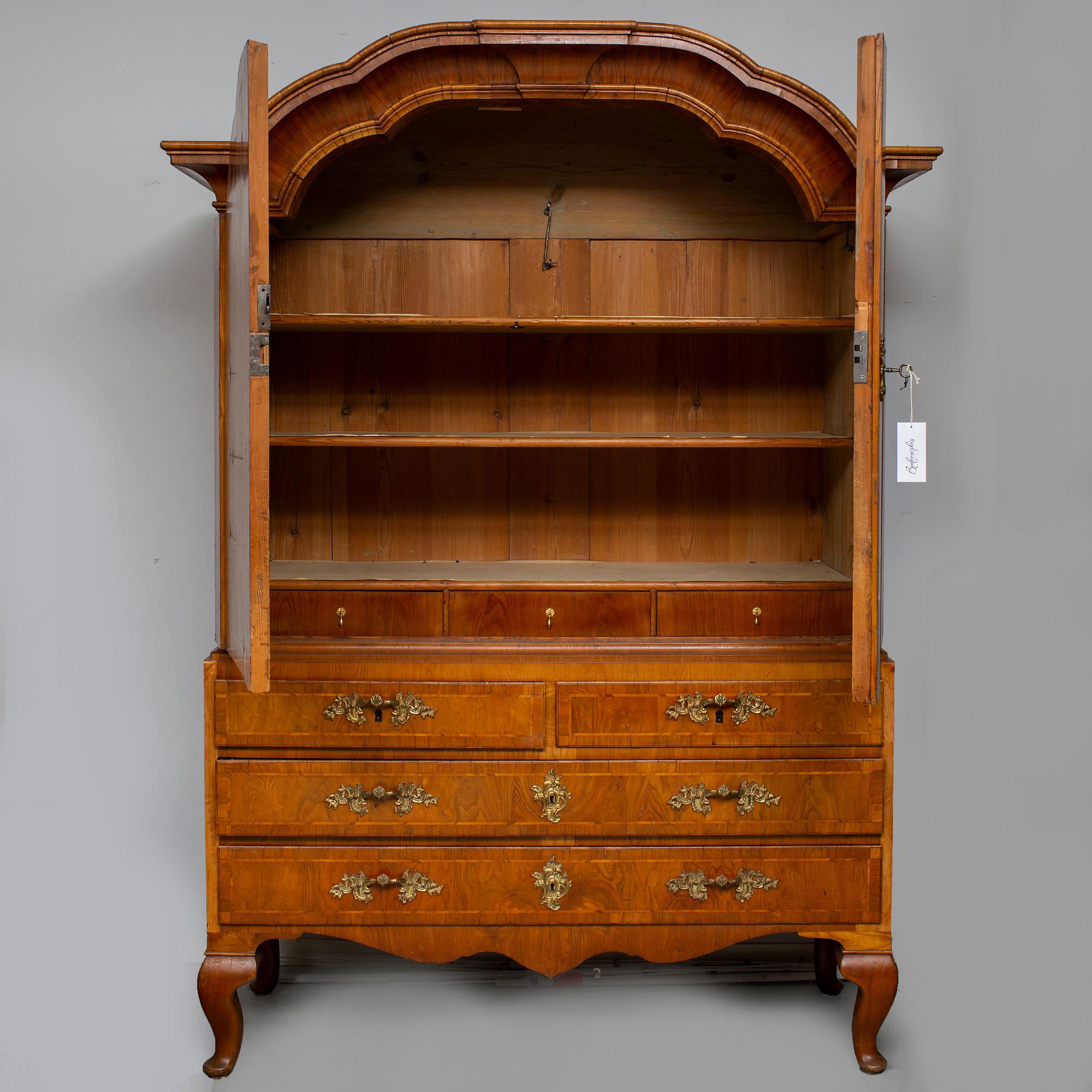 A Swedish Rococo 18th century cupboard.