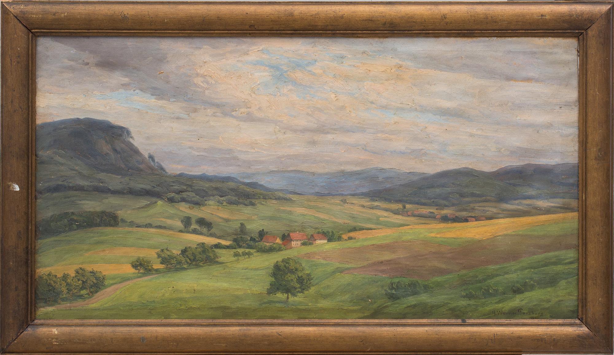 A. WERNER PARSBERG, olja på duk, signerad.