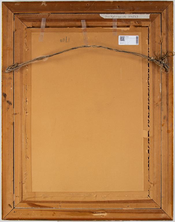 Frans Wilhelm Odelmark, akvarell, signerad.