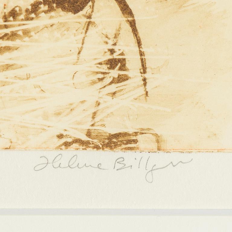 Helene Billgren, etching. Signed 217/250.