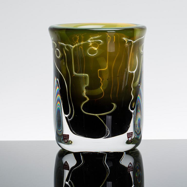 Ingeborg Lundin, An Ingeborg Lundin 'Ariel' glass vase, Orrefors, Sweden 1987.