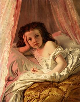 202. Sophie Anderson, Rosa morgon.