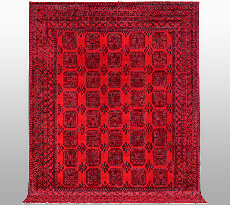 Matta, Afghan, ca 346 x 255 cm.