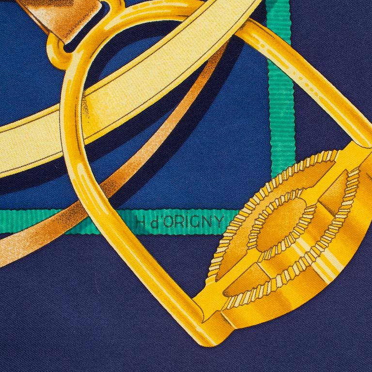 HERMÈS, scarf, "Grand Manège", Henri D'origny, 1993.