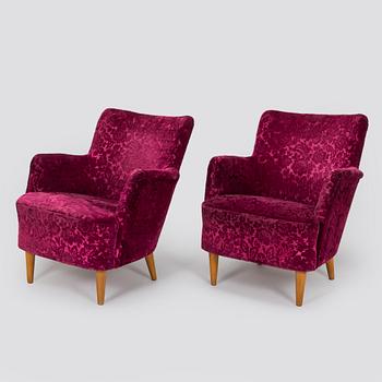 Fåtöljer, ett par, 1900-talets mitt.