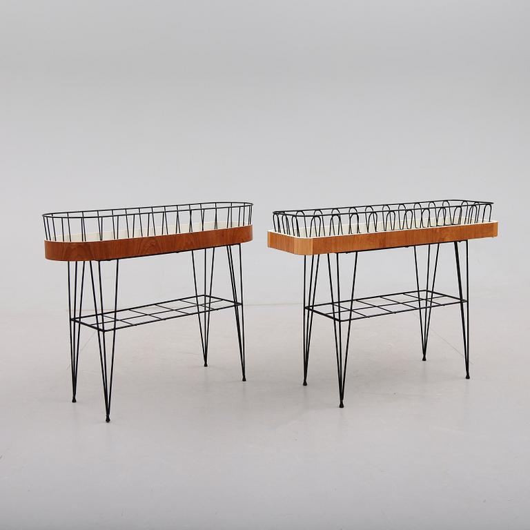 BLOMBORD, 2 st, 1960-tal.