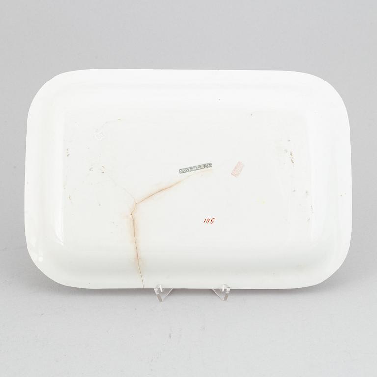 Koloman Moser, two ceramic dishes, Josef Böck, Vienna, Austria, early 20th Century.