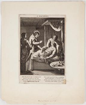 PARTI, 44 gravyrer, Sadeler av bl.a. Egidius, Raphael, Johannes och Marco. Framförallt senare avdrag 1600 och 1700-tal.