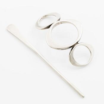 Sven-Erik Högberg, a hairpin, sterling silver, Gothenburg 1977.