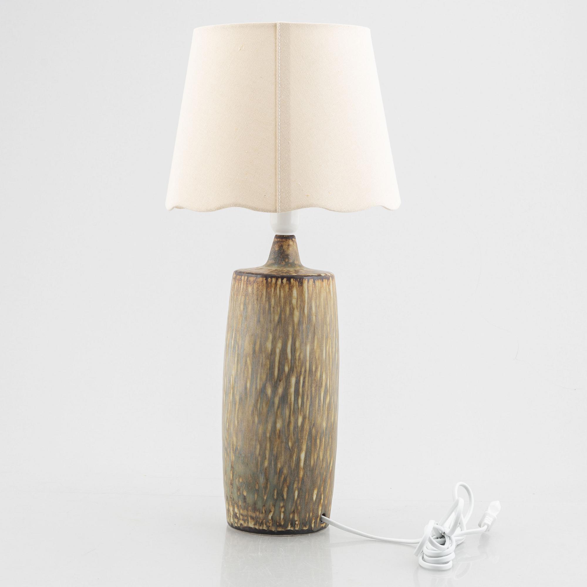 Gunnar Nylund, a stoneware table lamp, 'Rubus', Rörstrand.