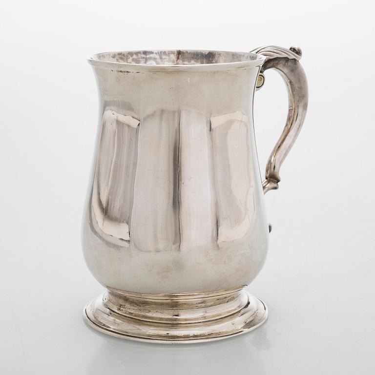 Robert Albin Cox, tuoppi, sterlinghopeaa, Lontoo 1754.