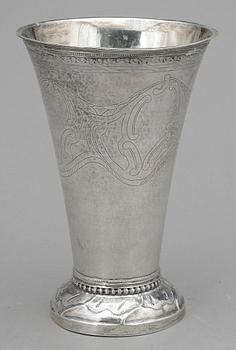 BÄGARE, silver, Erik Ernander, Uppsala, 1796. Vikt ca 430g.