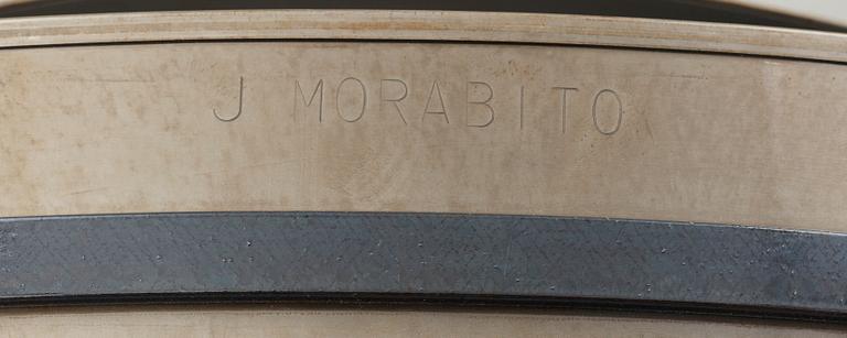 KARMSTOLAR, 4 st, metall, J Morabito, Italien 1900-talets slut/2000-tal.