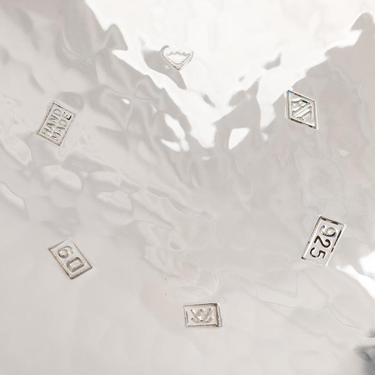 A sterling silver and enamel bowl, maker's mark of A. Tillander, Turku 2005.