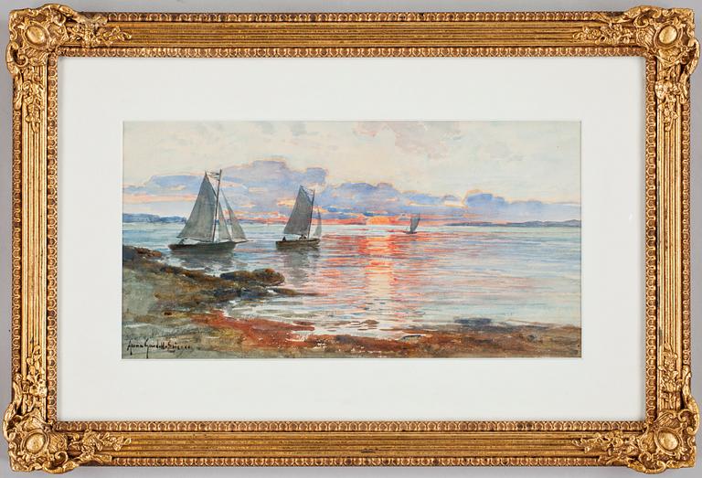 ANNA GARDELL-ERICSON, akvarell, sign.