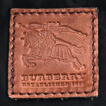 BURBERRY, a brown leather shoulder bag.
