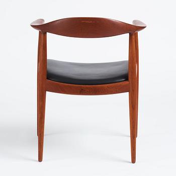 Hans J. Wegner, a teak 'The Chair/JH501, Johannes Hansen, Denmark.