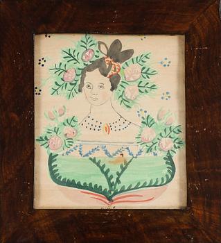 OIDENTIFIERAD KONSTNÄR, 4 st, akvareller, osignerade, 1800-talets första hälft.