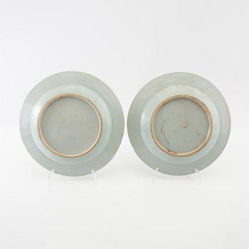 Plates 6 pcs China late 18th century porcelain.