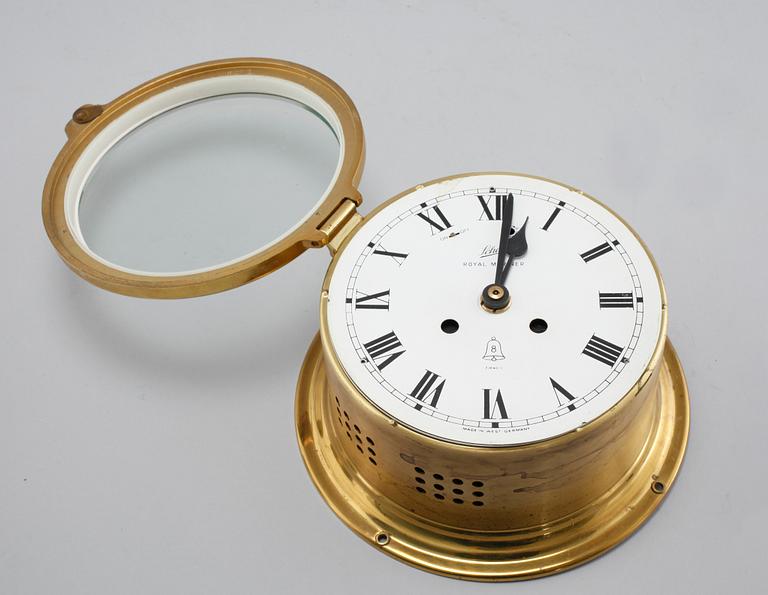 A wall clock and a barometer from Schatz, made in the fourth quarter of the 20th century.