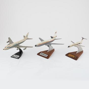 Three aircraft models, USA, second half of the 20th Century.