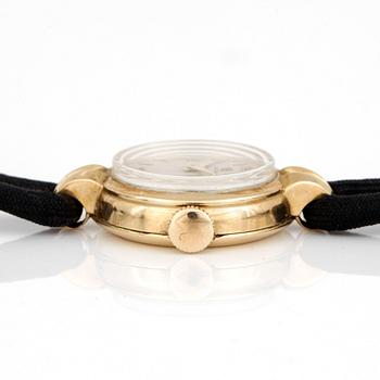 DAMARMBANDSUR, Omega, 1940-tal, boett 14 k guld.