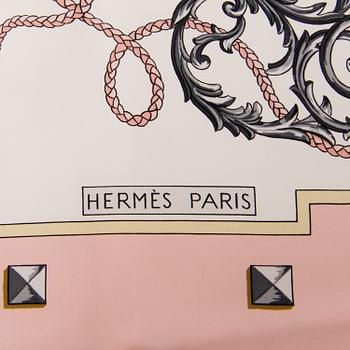 A "Les Clés" Hermès scarf.