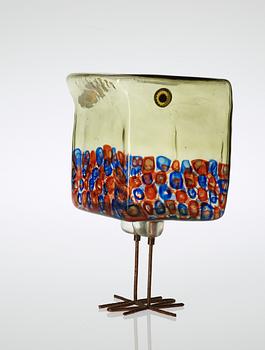 An Alessandro Pianon 'Pulcino' glass bird, Vistosi, Italy 1960's, model S 191.