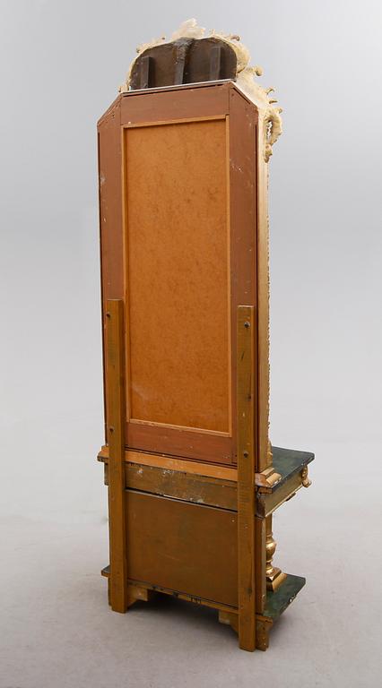 SPEGEL MED KONSOLBORD, 1800-talets andra hälft.