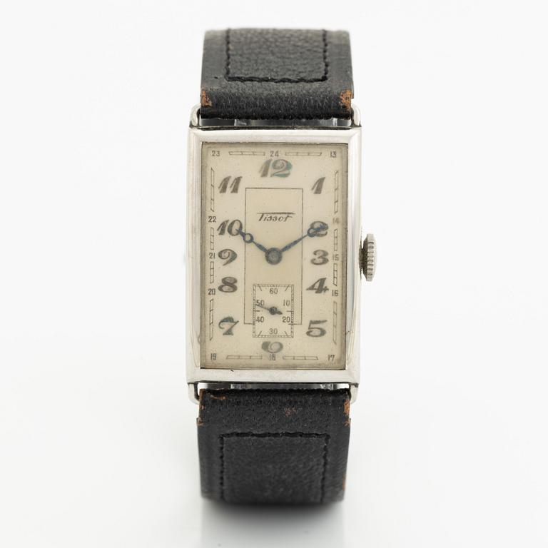 Tissot, "Art Deco", Antimagnetique, wristwatch, 22 x 32,5 (37,5) mm.