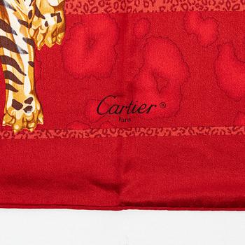 Cartier, a satin silk scarf.