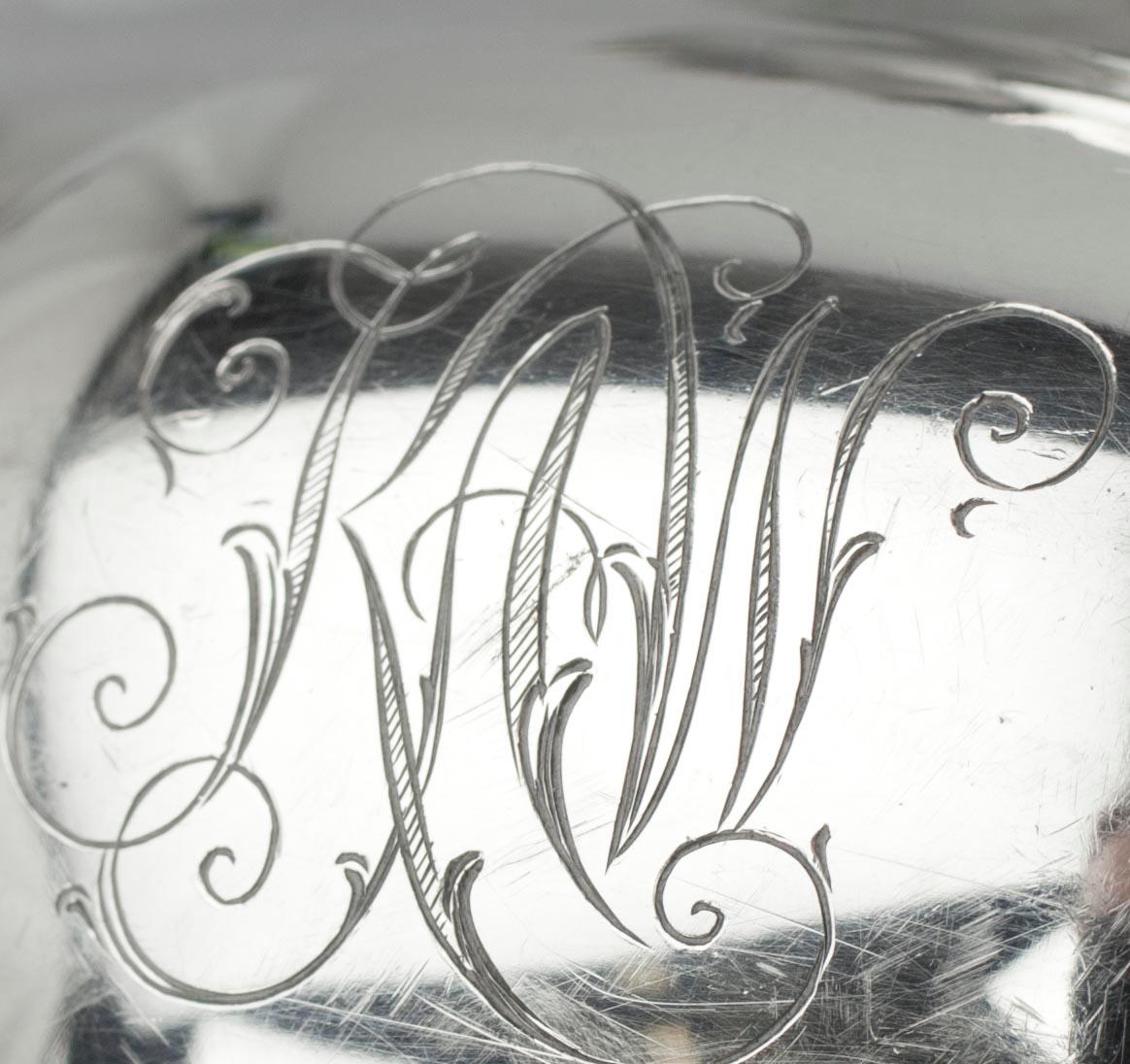 KAFFESERVIS, 4 delar, 813 silver, nyrokoko, Auran Kultaseppä Oy Åbo 1948/49. Vikt 1362 g.