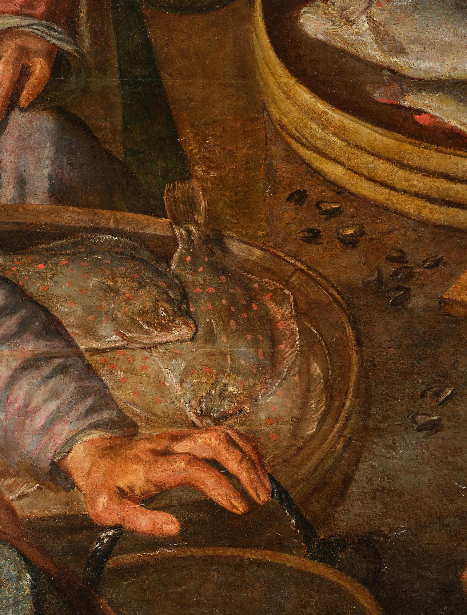 Joachim Beuckelaer, A fish market outside the city gate of Antwerp.