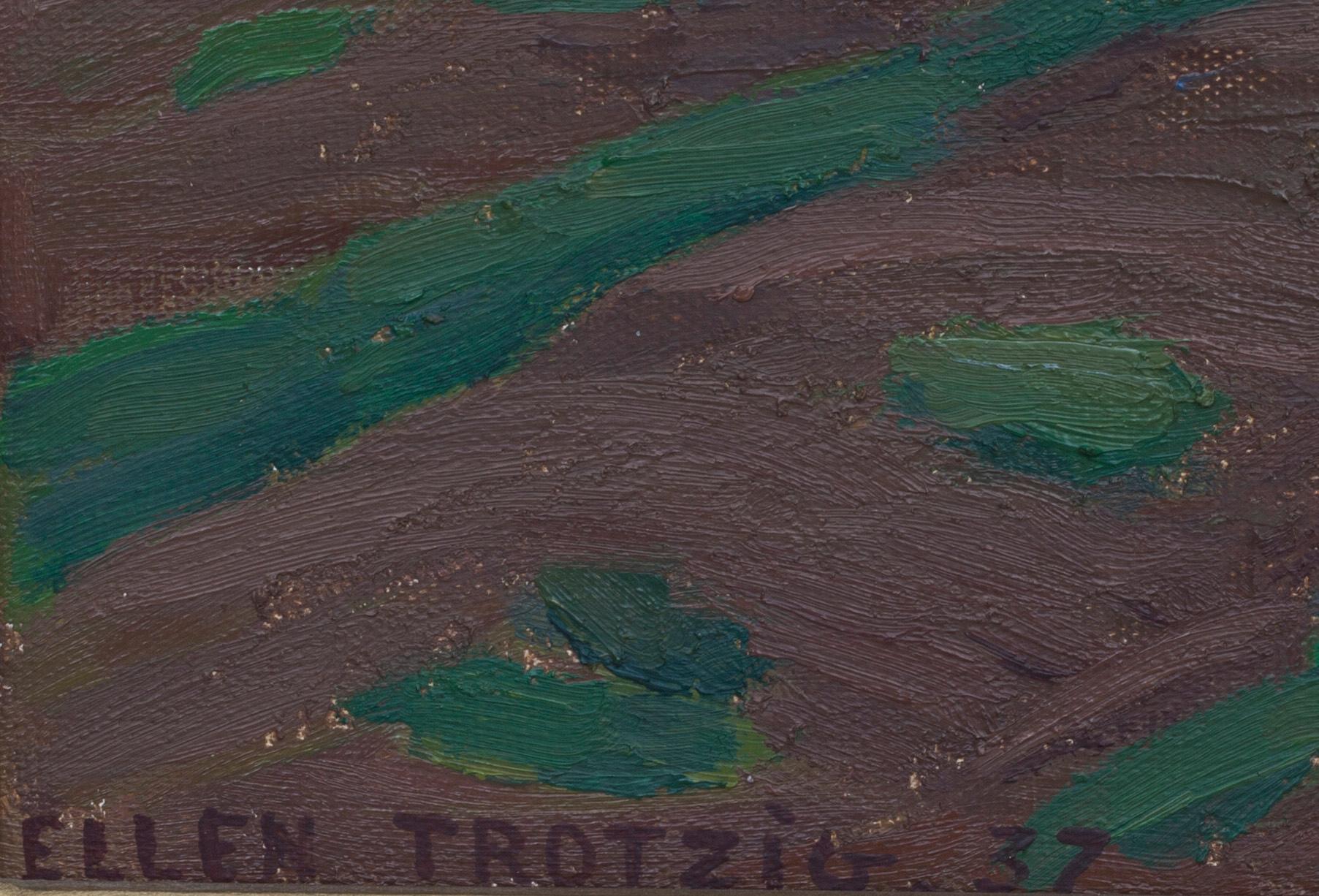 ELLEN TROTZIG, olja på duk, signerad och daterad -37.