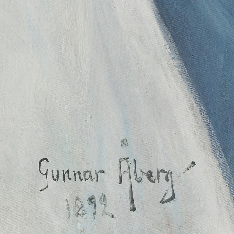 GUNNAR ÅBERG, olja på duk. Sign och dat 1892.