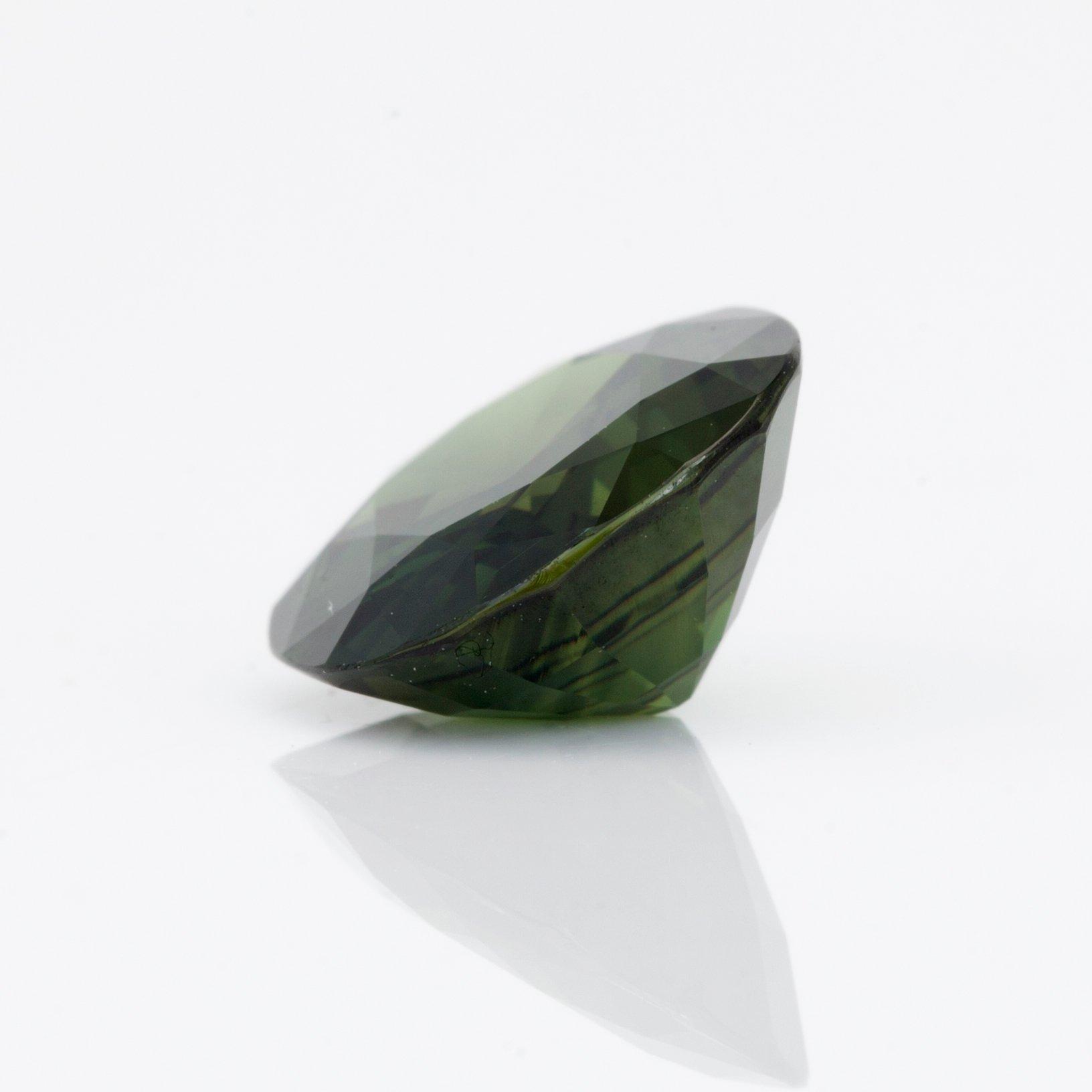 LÖS SAFIR, grön, 6.52ct.
