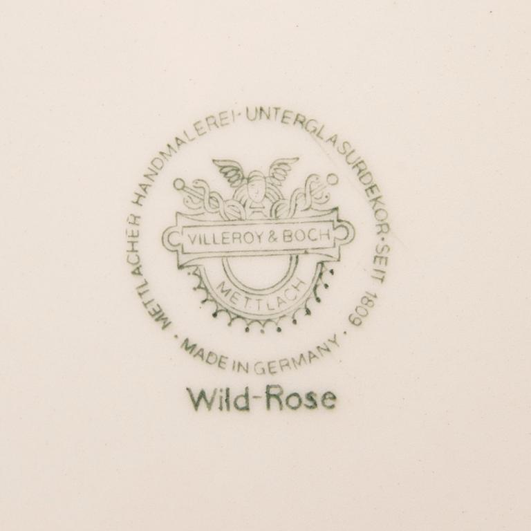 Dinner service, 48 pieces, “Wild Rose”, Villeroy & Boch, Germany.