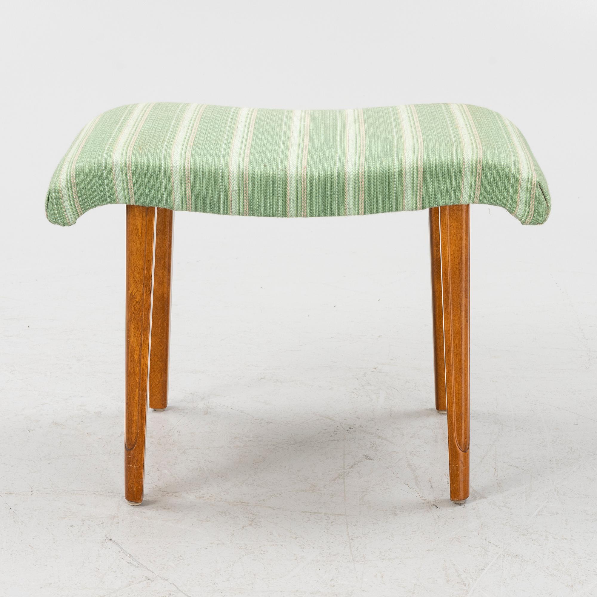 A Swedish Modern dressing table and a stool, AB Förenade Möbelfabrikerna, Linköping, 1940's.