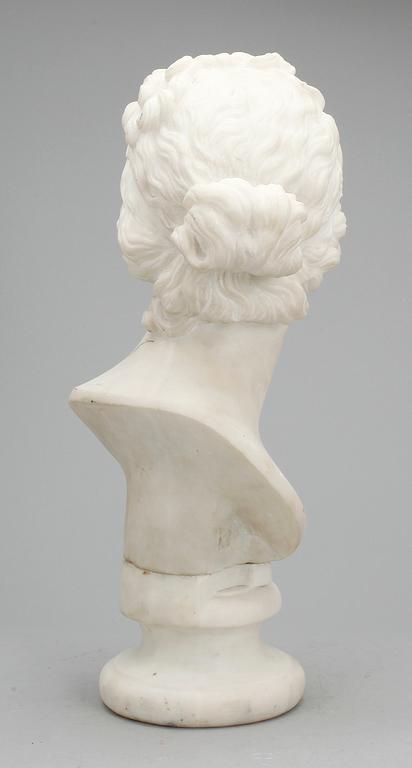 SKULPTUR, marmor, troligen 1800-talets slut.