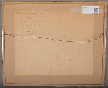 GÖRAN AUGUSTSON, gouache på papper, signerad och daterad -78.