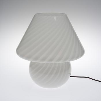BORDSLAMPA, glas, 1900-talets senare hälft.
