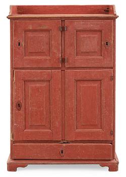 407. A Swedish Rococo 18th century cupboard.