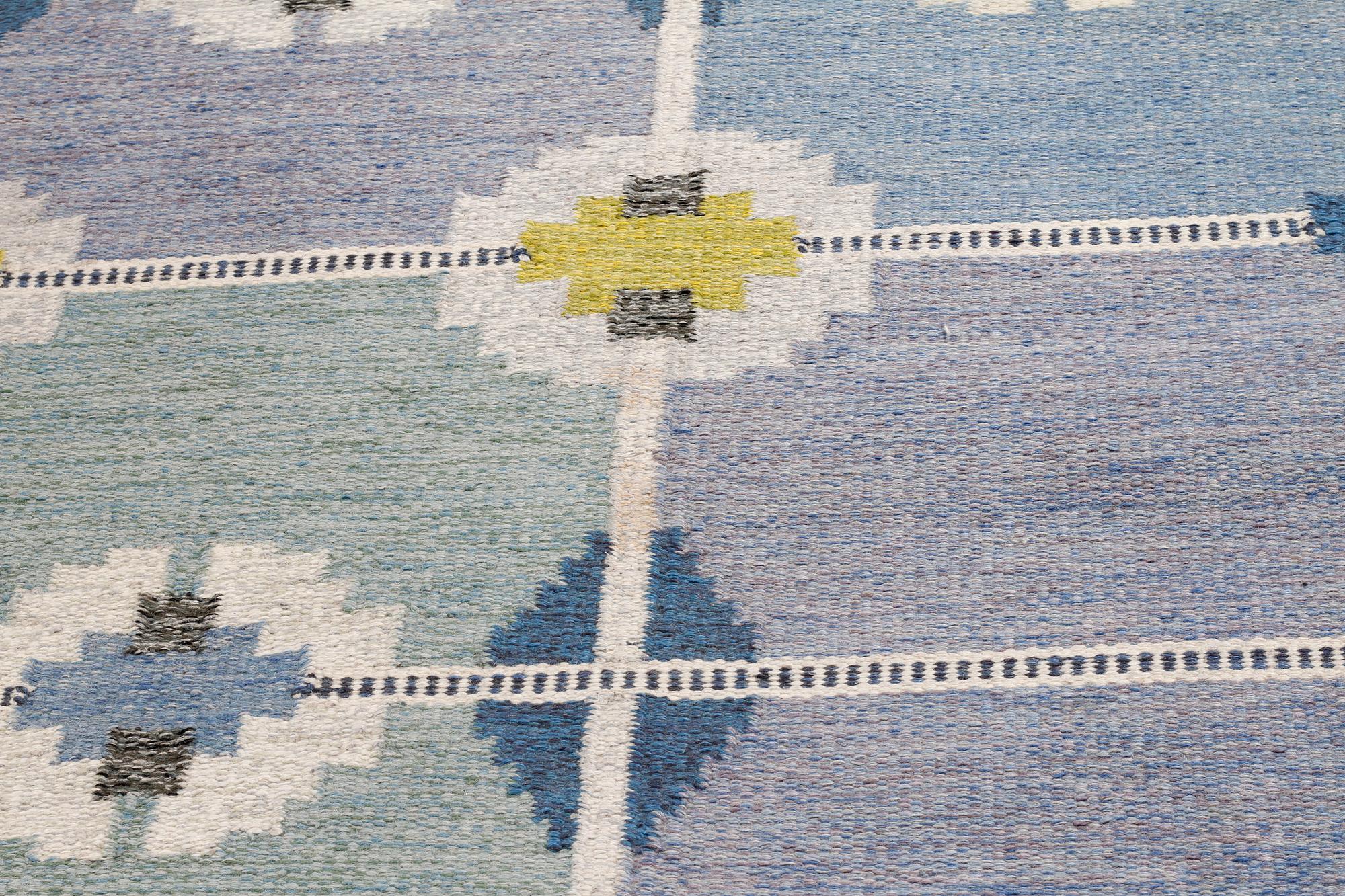 A flatweave by Ingegerd Silow, signed IS, second half of the 20th century, 232 x 170 cm.