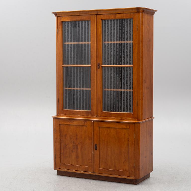 A bookcase, circa 1900.