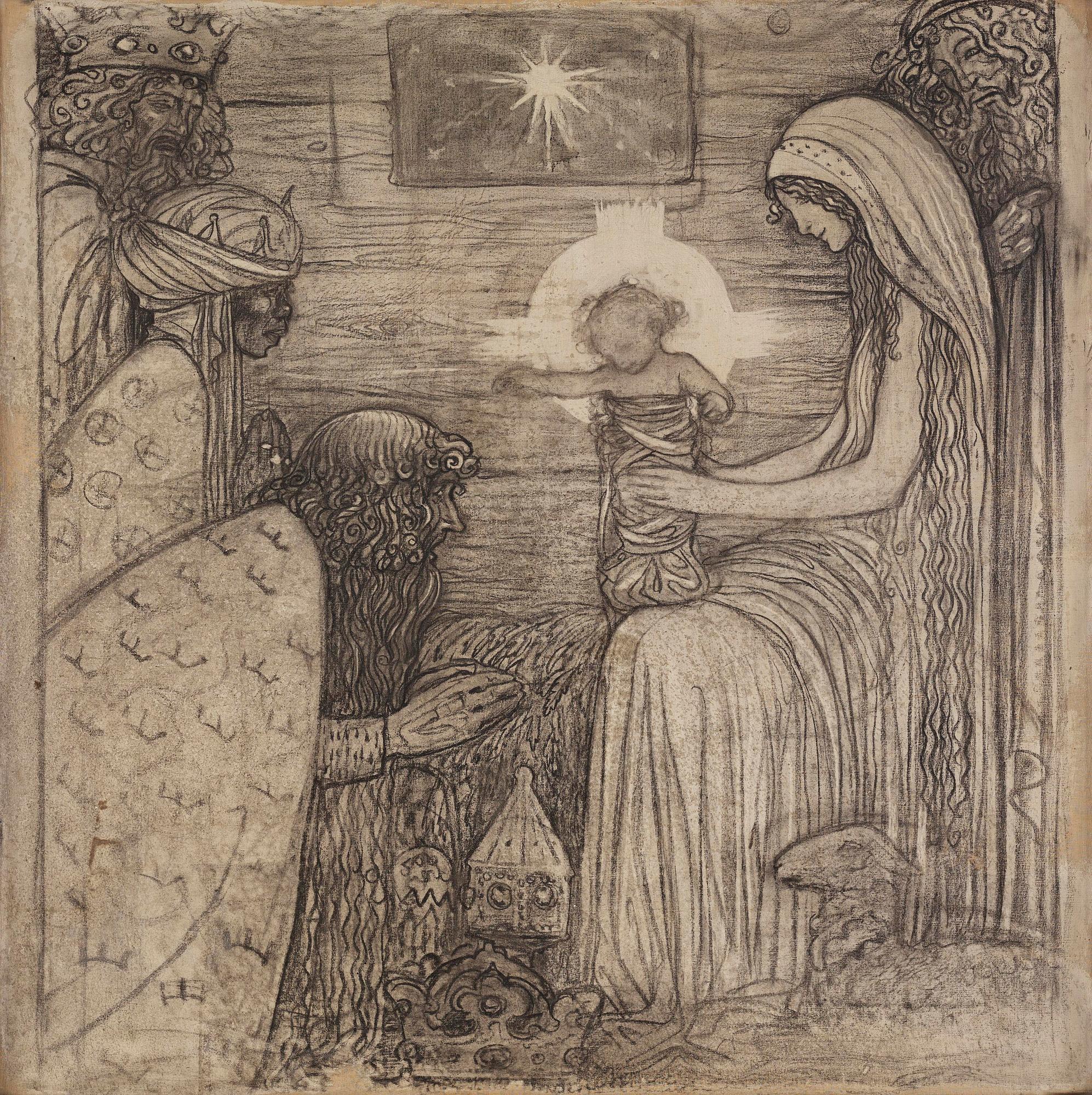 John Bauer, Adoration of the Magi.