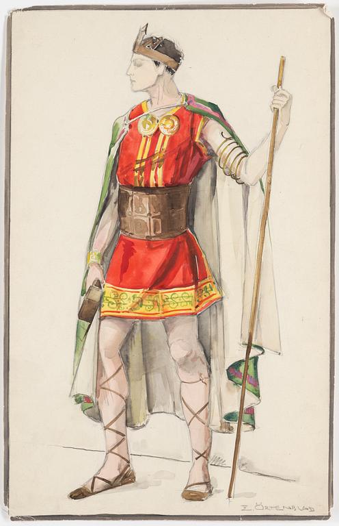 ELSA ÖRTENBLAD, 13 water colours, signed, 1920´s.