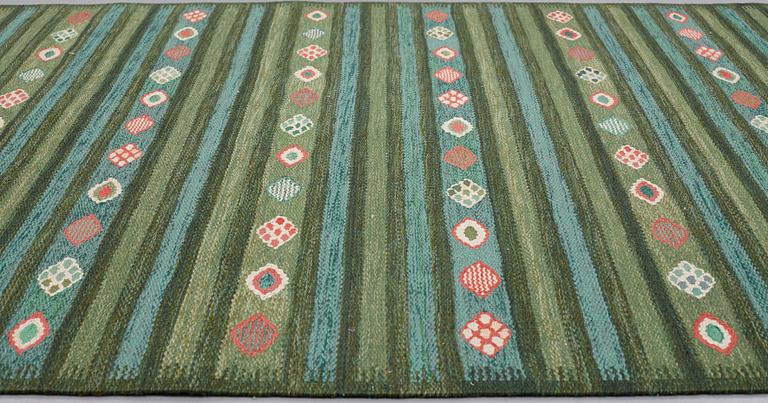 Barbro Nilsson, A CARPET, "Krusbär", tapestry weave, ca 205 x 132,5 cm, signed AB MMF BN.