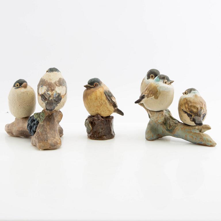Gunnar Hansson, figuriner 3 st Fåglar.